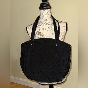 Vera Bradley Black Quilted Tote